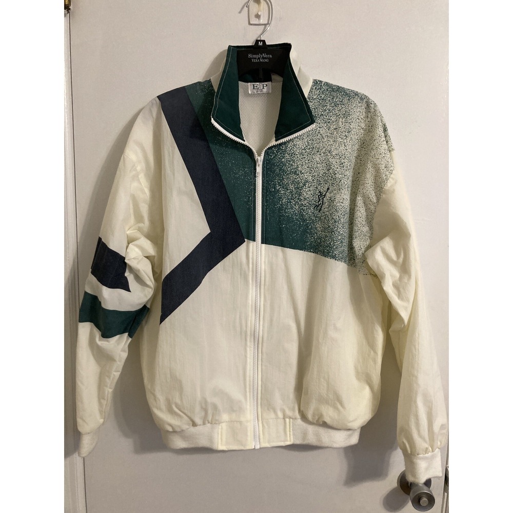 Evan Picone Men's Jacket Small Windbreaker Golf Mesh Lining Nylon Full Zip #1470